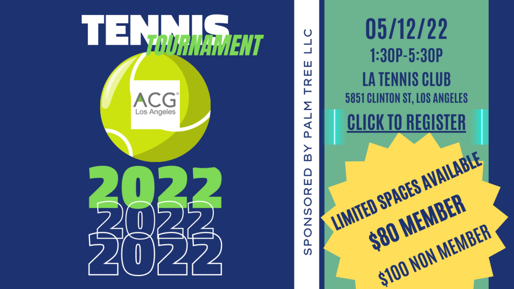 ACG Los Angeles Tennis Tournament May 12, 2022 ACG Los Angeles